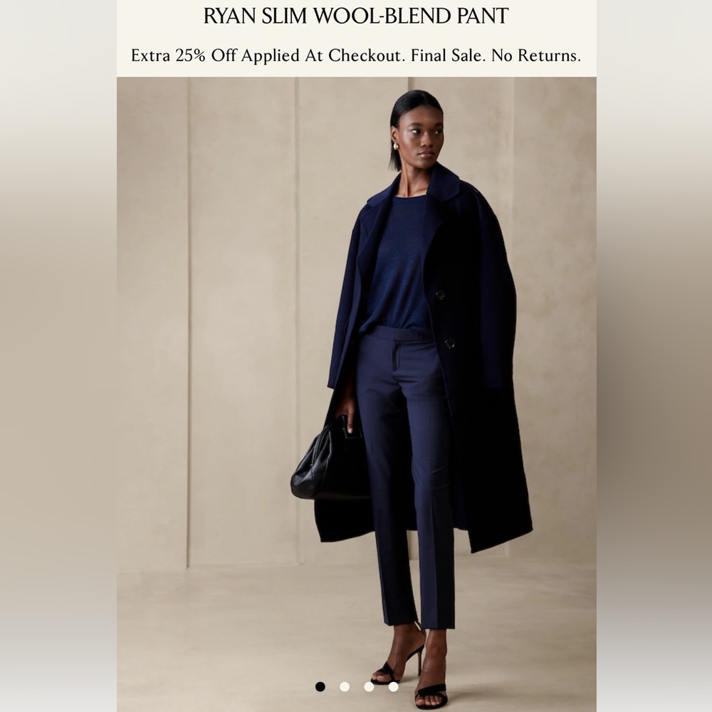 Banana Republic Ryan Slim Wool-Blend Pant